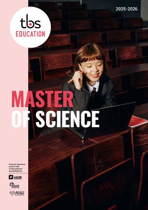 TBS Education Plaquette Msc