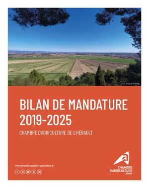 Bilan Mandature 2019-2024 _ Chambre d'agriculture Hérault
