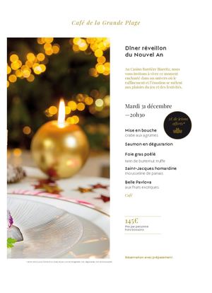 Diner Reveillon Casino Barrière Biarritz