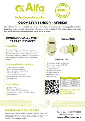 Calaméo - FLY ODOMETER SENSOR AF01826