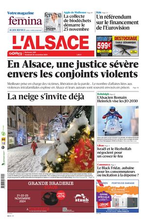 Journal L'ALSACE 22112024
