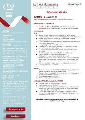 2025 ESTH Extension De Cils