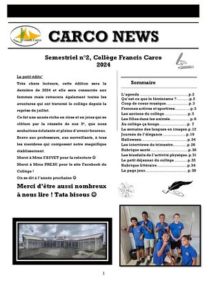 JOURNAL SEMESTRE 2  FRANCIS CARCO