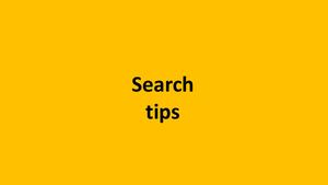 Search tips