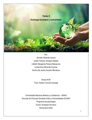 Tarea 4 Revista Ecología Humana 2024