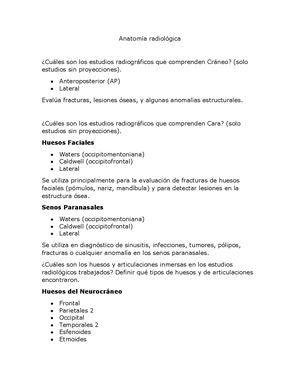 Anatomia radiologica