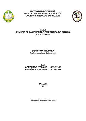 #4 Análisis De La Constitución Política De Panamá (Capítulo #5)