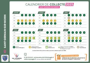 Calendrier Collecte 2025 | Saint-Germain-sur-Morin