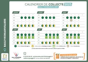 Calendrier Collecte 2024 | Bailly-Romainvilliers