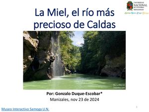 La Miel, el río más precioso de Caldas