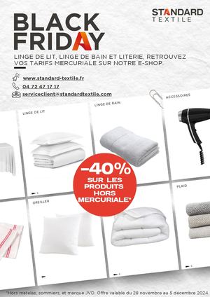 40 Offre Black Friday Standard Textile