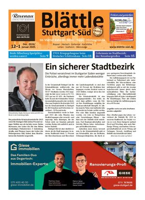 Blättle Stuttgart-Süd 12/2024–1/2025
