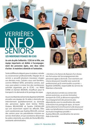 Novembre 2024 - Lettre Infos Seniors