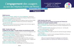 Conférence engagement des usagers - 26 novembre 2024 - Programme