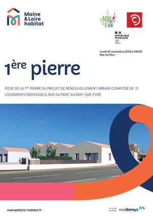 Dossier de presse  - Le May-sur-Èvre : Pose de la 1ère pierre