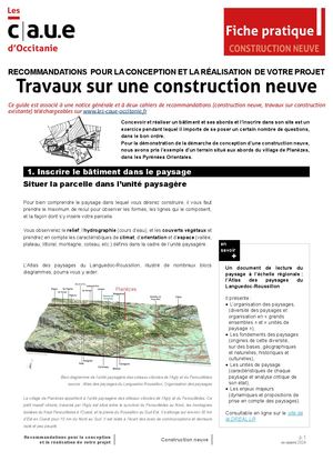 Construction Neuve - Guide de recommandations