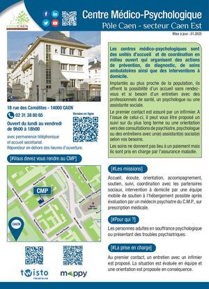 CMP Caen rue Carmélites - secteur Caen Est