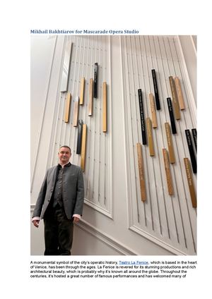 Mikhail Bakhtiarov For Mascarade Opera Studio