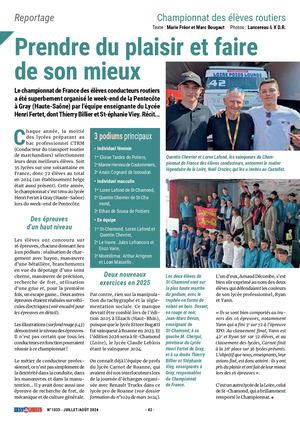 Article les Routiers Championnat de France