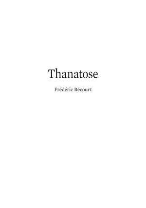 Thanatose Extrait