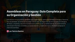 06 Asambleas En Paraguay Guia Completa Para Su Organizacion Y Gestion