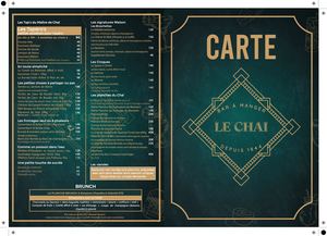 CARTE LE CHAI