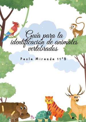 Guia Para La Identificacion De Animales Vertebrados