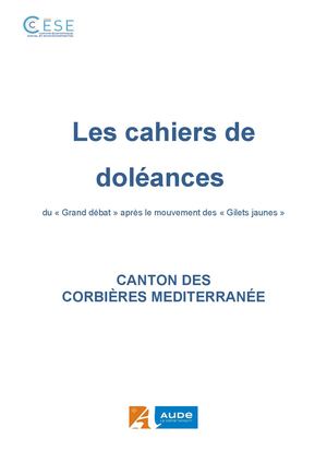 Cahiers de doléances - Corbières Méditerranée