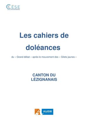 Cahiers de doléances - Lézignan