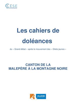 Cahiers de doléances - Malepère - Minervois