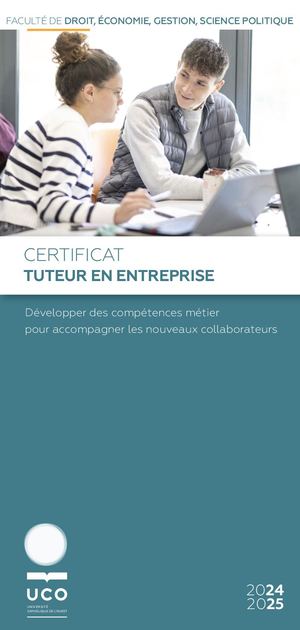 Certificat Tuteur en entreprise