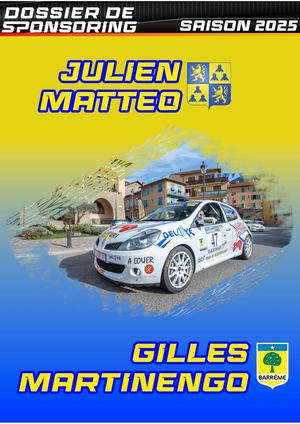 Dossier de Sponsoring 2025 - Julien MATTEO