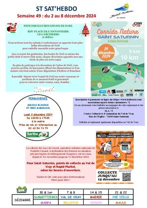 Semaine 49 Du 2 Déc Au 8 Déc 2024