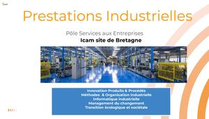 Flyer Prestations Industrielles - Icam Bretagne