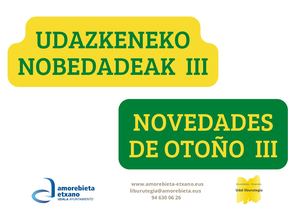 UDAZKENEKO NOBEDADEAK III Novedades de otoño III