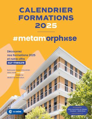 CALENDRIER FORMATIONS 2025