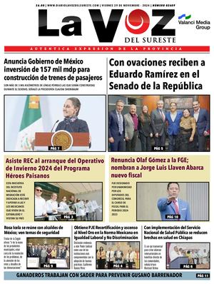La Voz del Sureste 29 11 2024