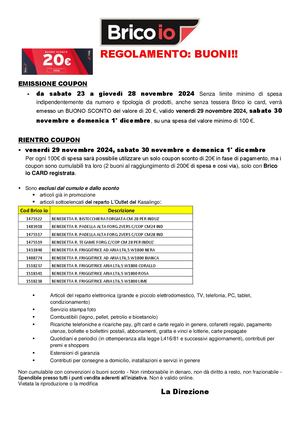 Regolamento Buoni 20€ Su 100€_Ritiro dal 23 al 28_Uso 29 - 30 novembre e 1 dicembre