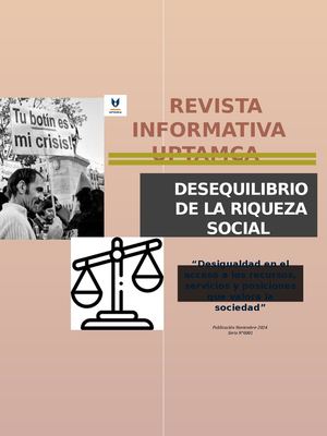 Revista Desequilibrio De La Riqueza Social