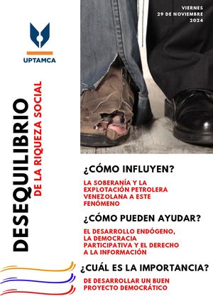 Desequilibrio de la riqueza social en Venezuela y las Américas