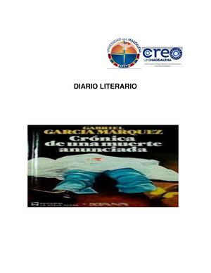 Diario Literario Cronica De Una Muerte Anunciada