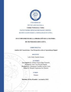 Análisisdel Conectivismo Una Perspectivasobreel Aprendizaje Digital