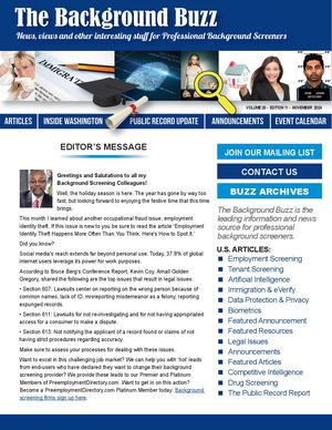 BACKGROUND BUZZ - NOVEMBER 2024