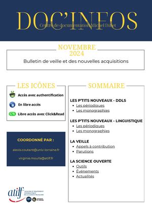 Doc'infos Novembre 2024