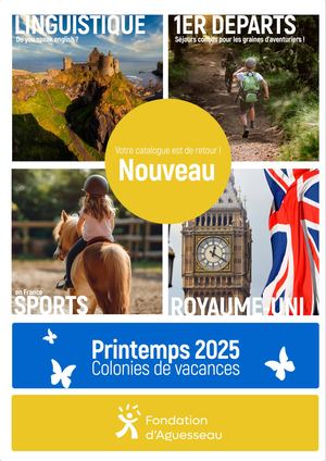 Printemps 2025 - Colonies de vacances