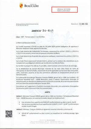 Fichier Parution Des Arrêtés 24 611 à 24 631