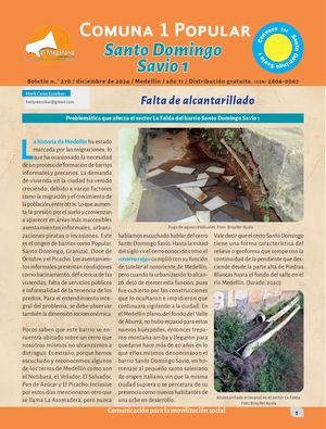 Boletín Comuna 1 Popular 270 Santo Domingo Savio 1