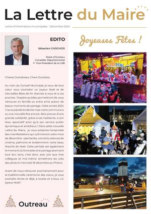 Lettre Du Maire Décembre 2024