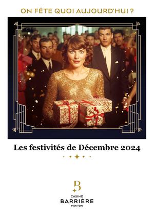 PROGRAMME DES FESTIVITÉS DÉCEMBRE 2024