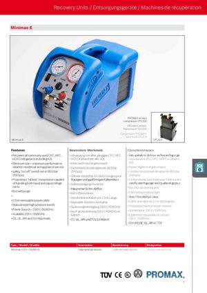 Mini Max Recovery Machine Calaméo - Station de Récupération Minimax E
